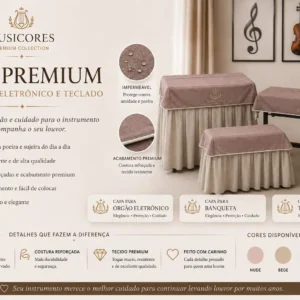 BEGE - Capa Premium para Órgão Eletrônico